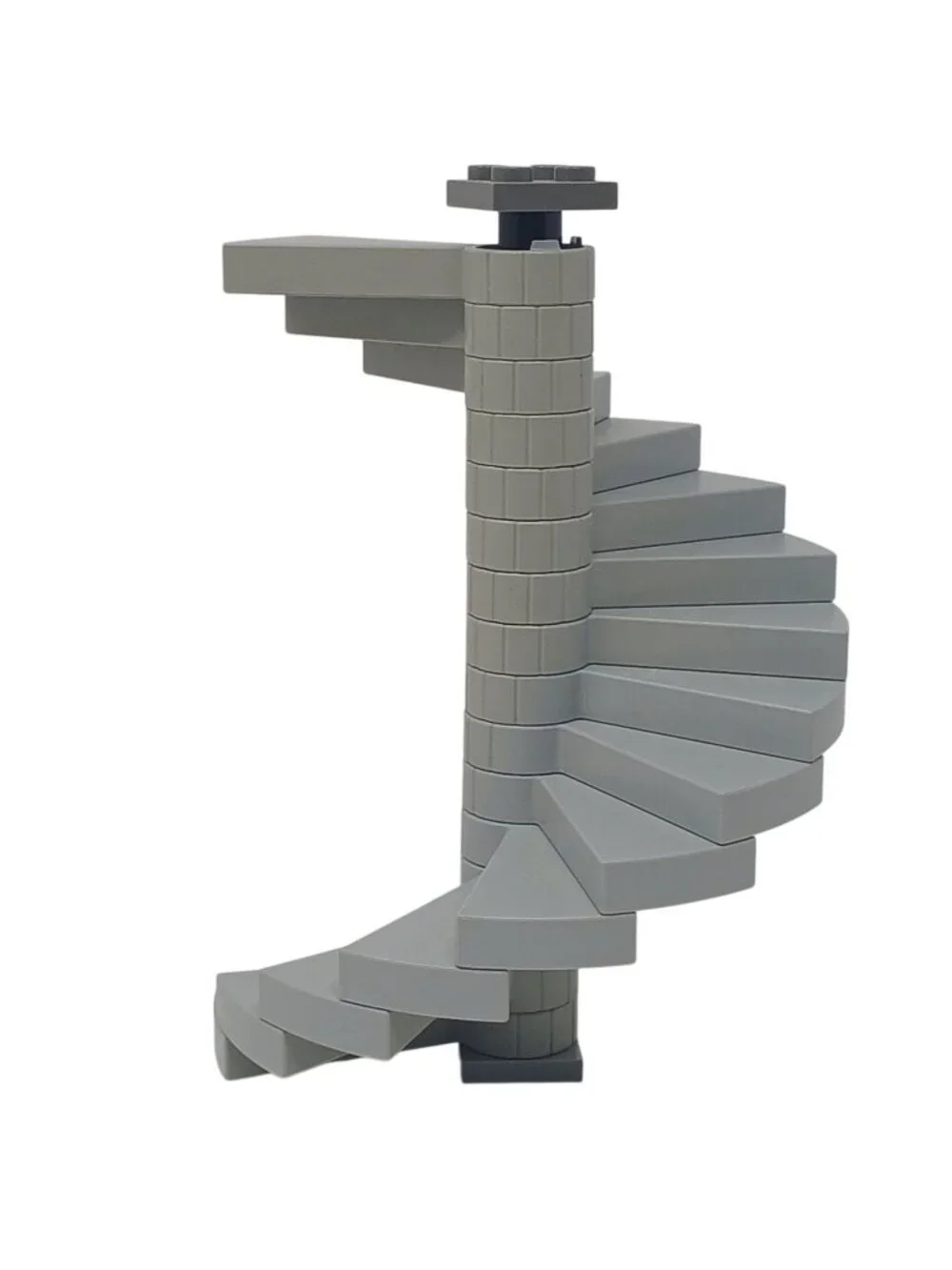 LEGO Spiral Staircase 16 Steps W/ Support Gray Replacement Part 40243 #M-4